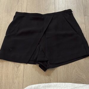 Babaton Black Skorts Tailored A-Line Design